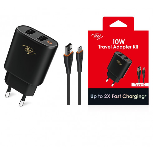 CHARGEUR ITEL ICW 101EC 10W Type C - NOIR